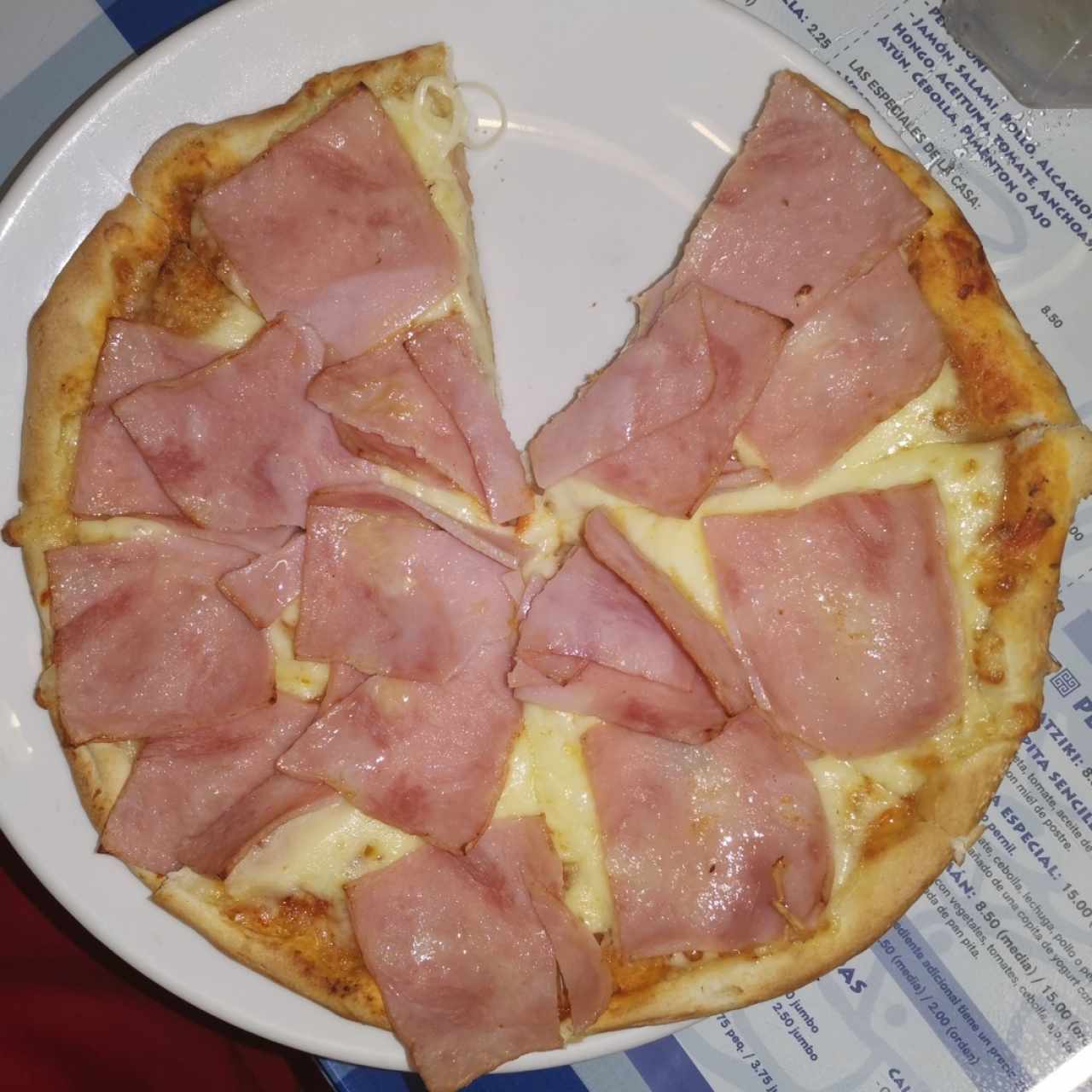 Pizza de jamón