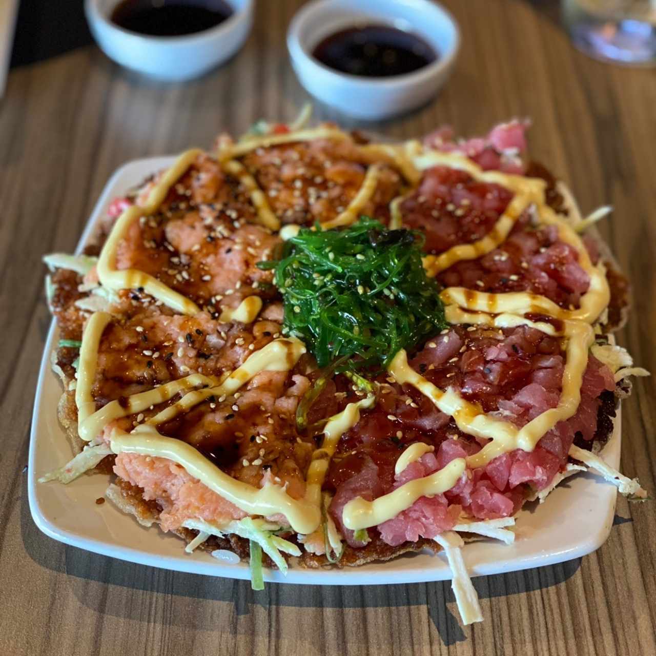 sushi pizza tataki, muy delicioso 