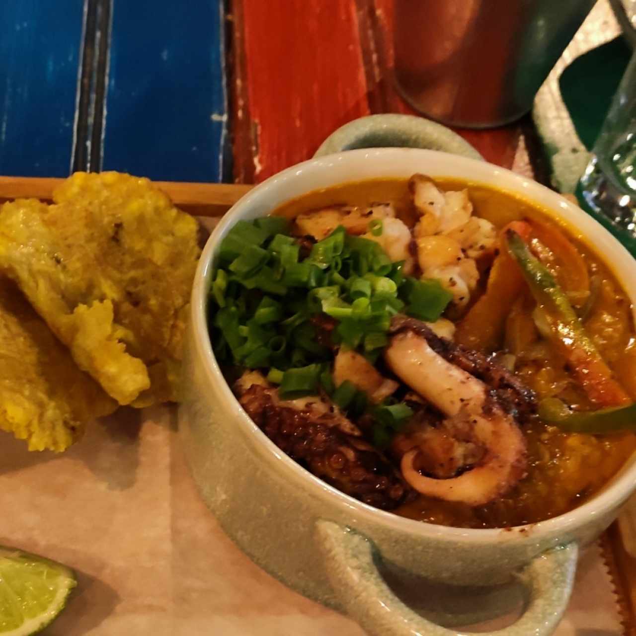 Guacho de mariscos 