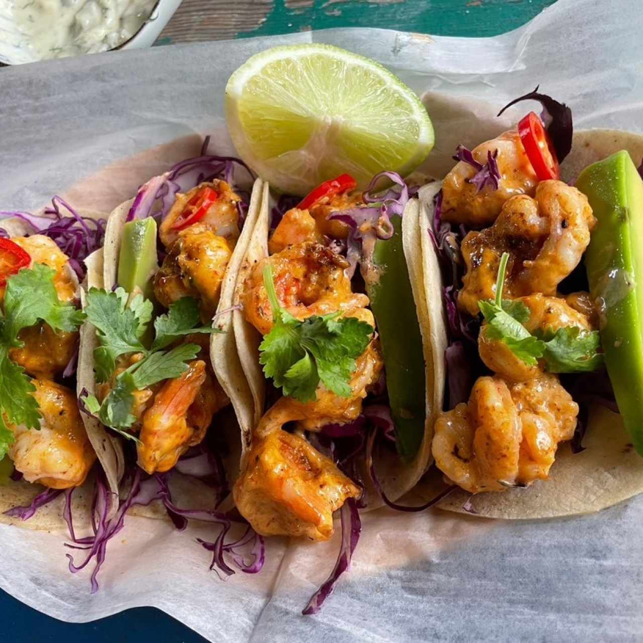 Shrimp tacos