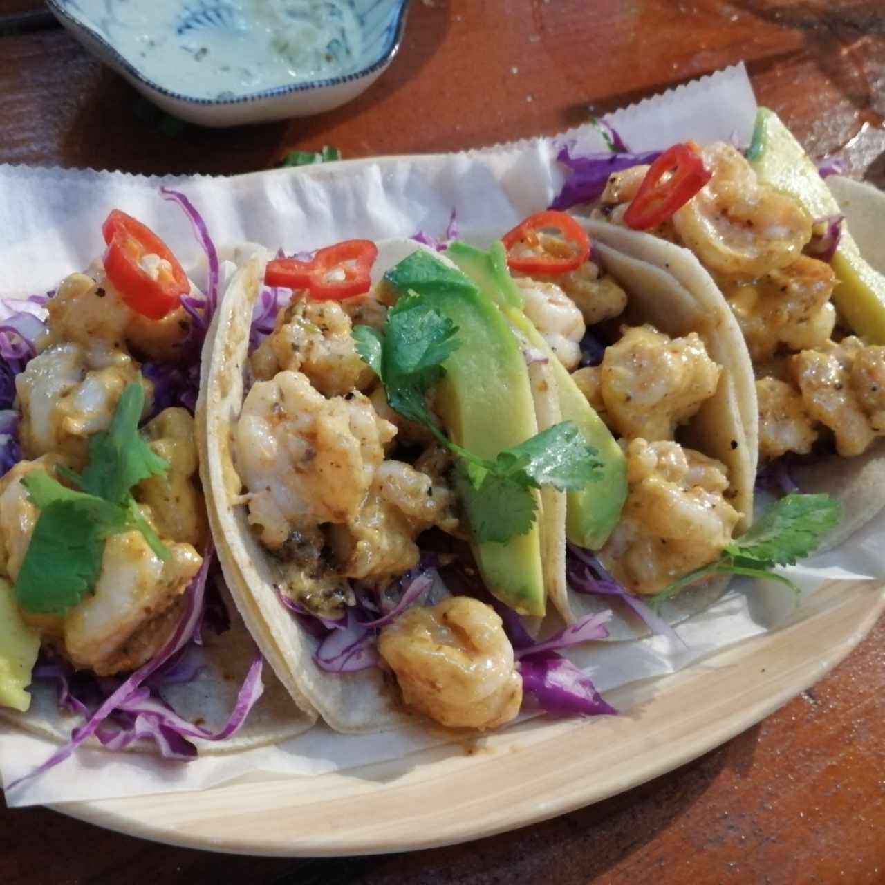 Shrimp tacos