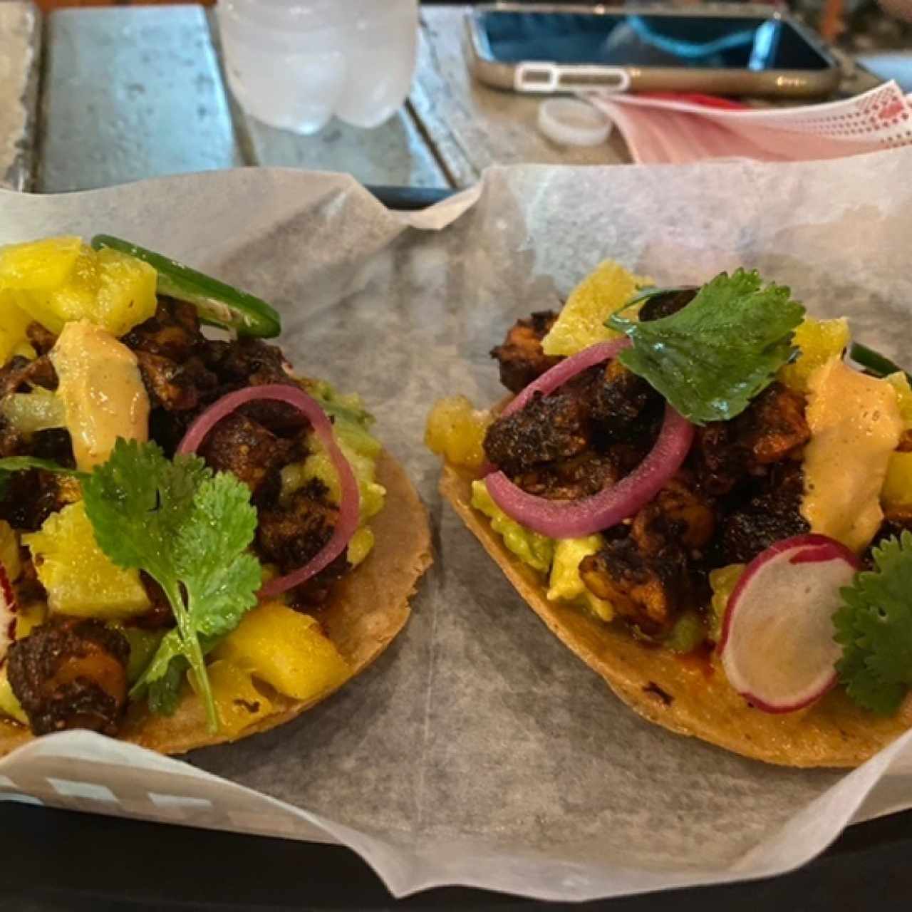 tostadas de pulpo