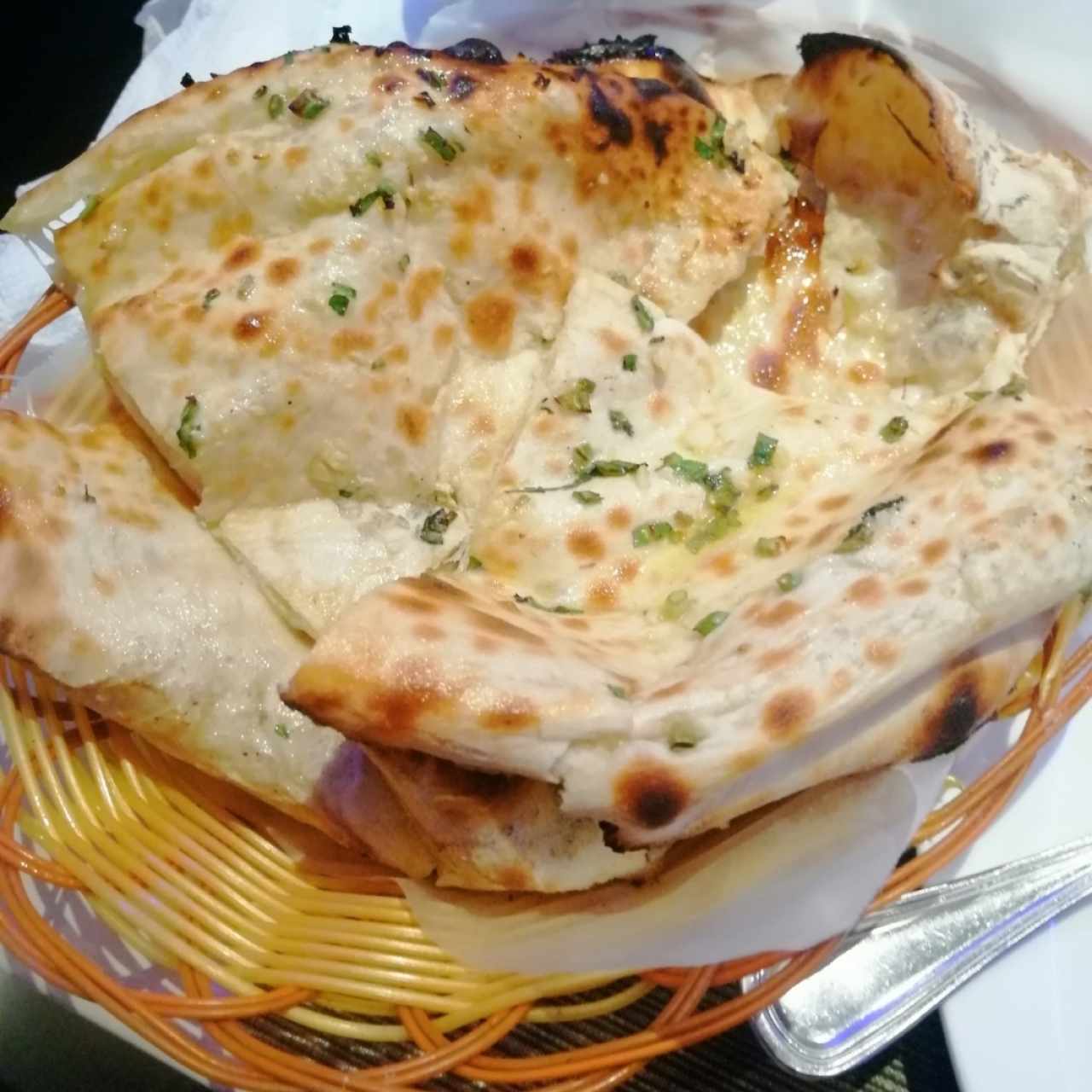 INDIAN BREADS - CHEESE GARLIC NAAN