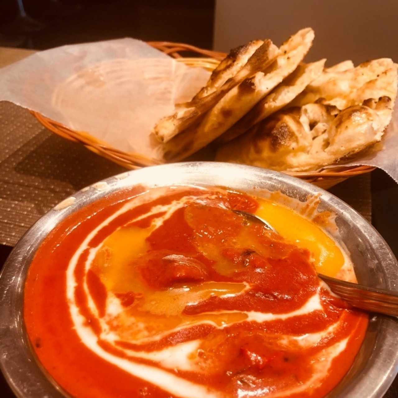 Butter Chicken + Garlic Naan