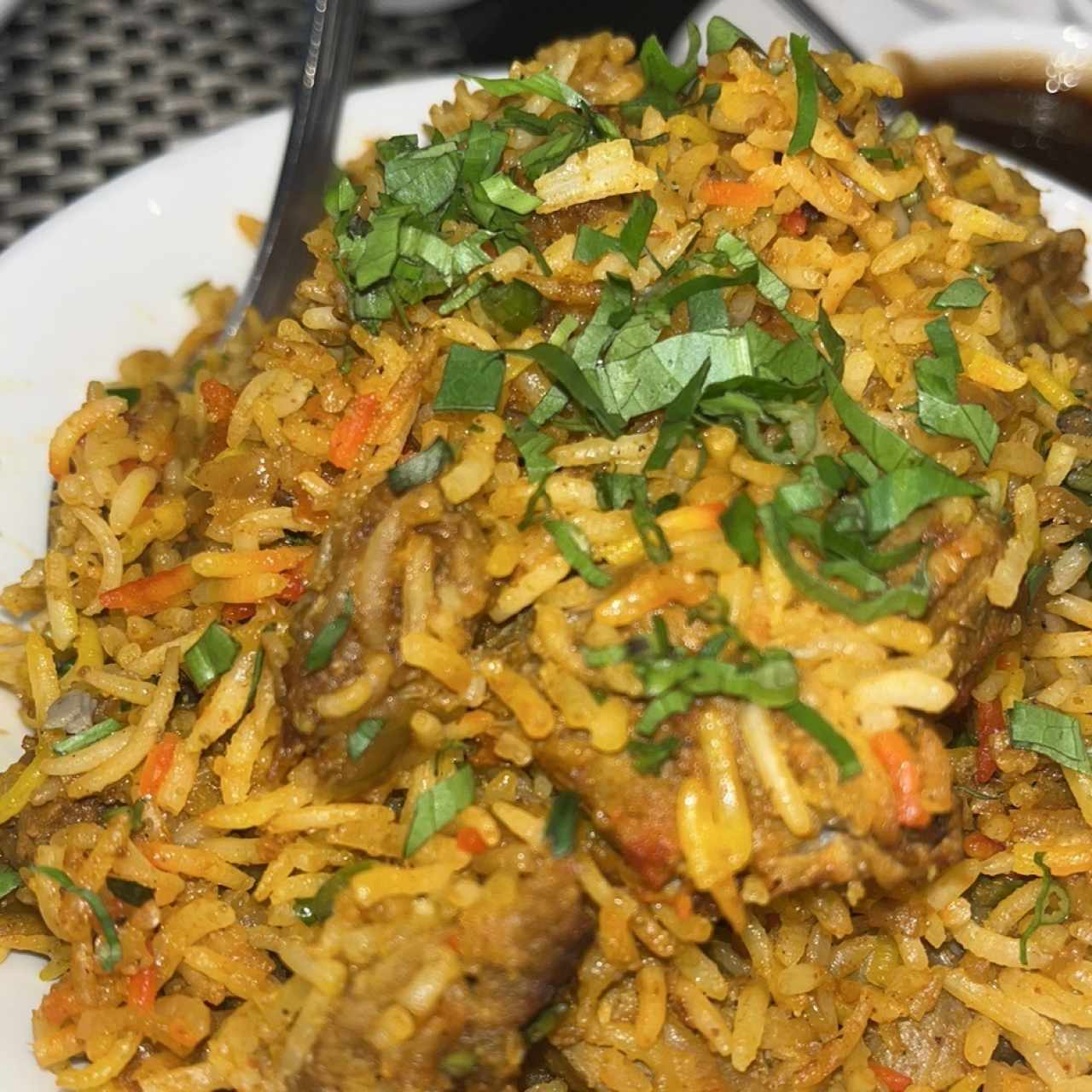 Biryani Dum de Cordero