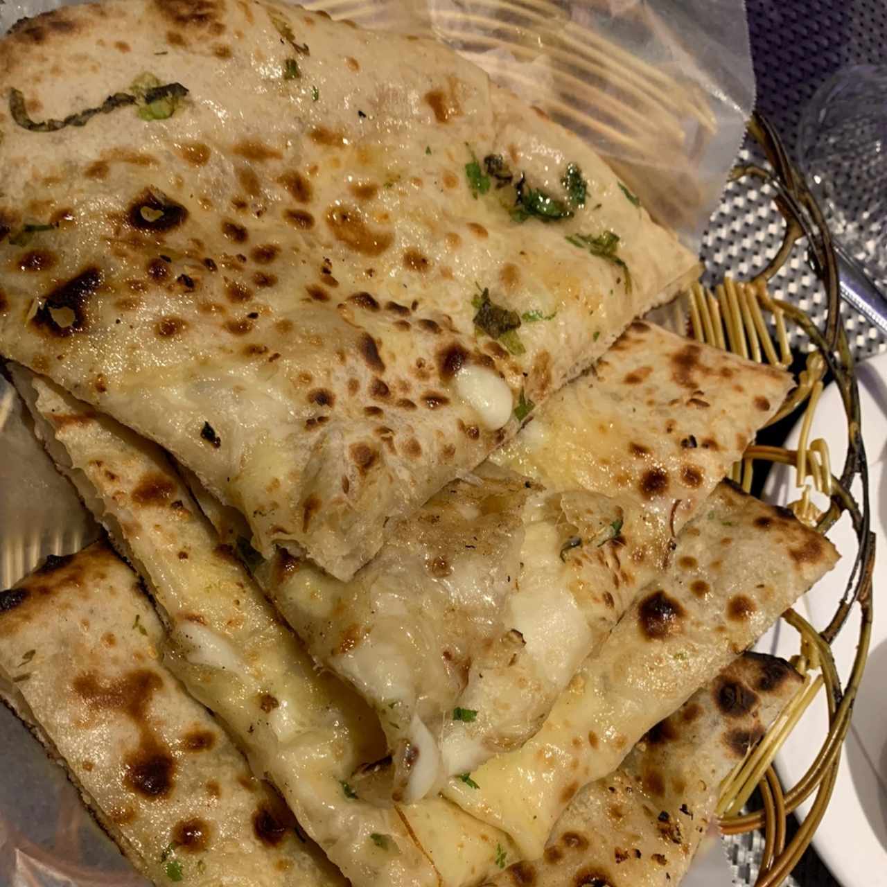 INDIAN BREADS - CHEESE GARLIC NAAN