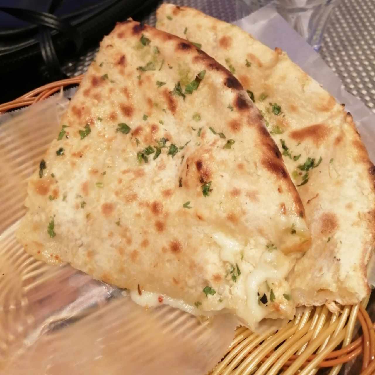 INDIAN BREADS - CHEESE GARLIC NAAN