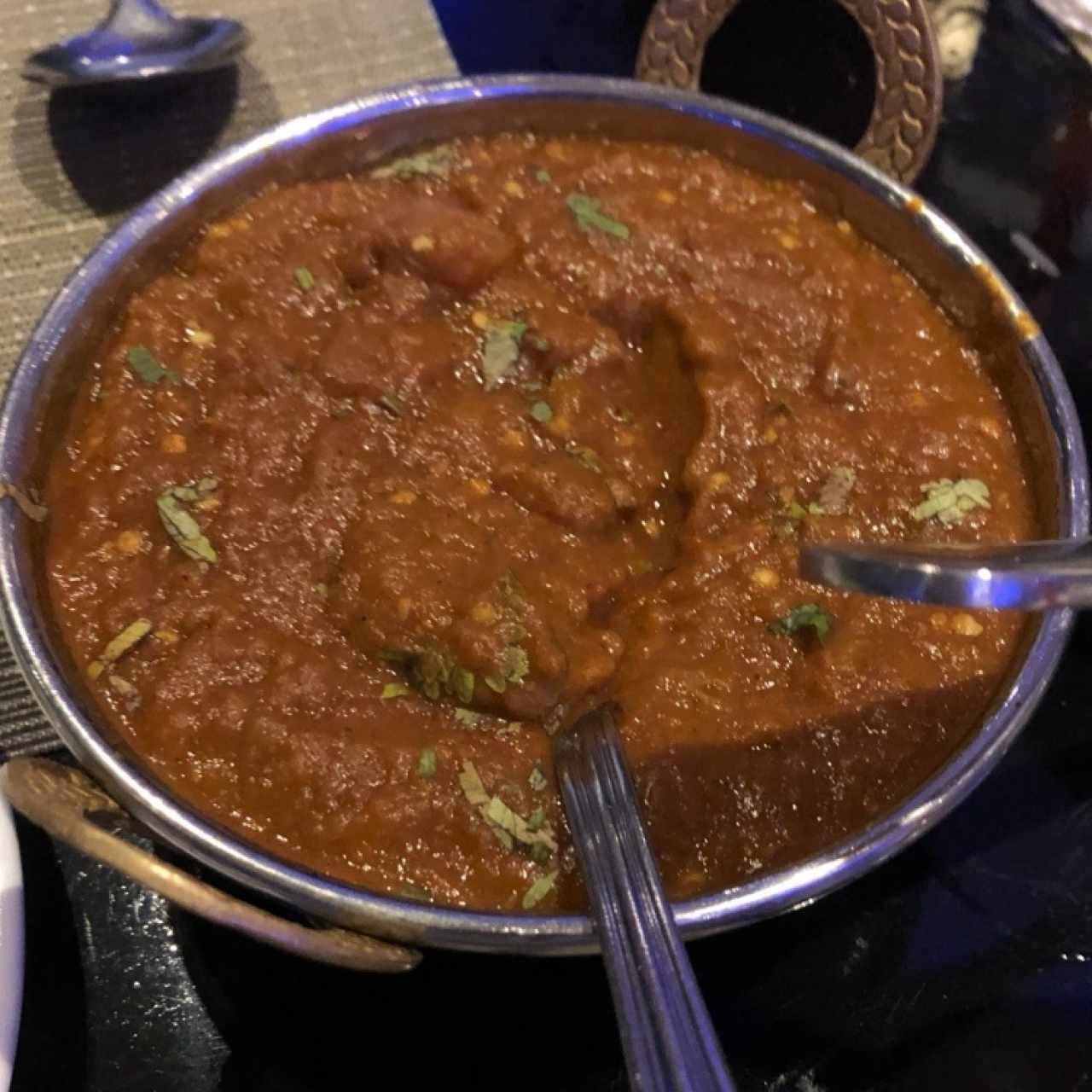 Baingan bharta (pure de berenjena)