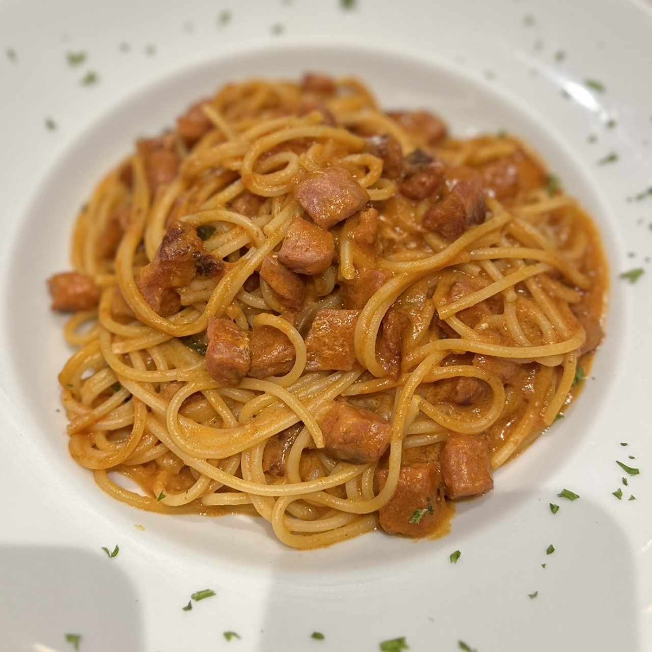 Pasta con Chorizo