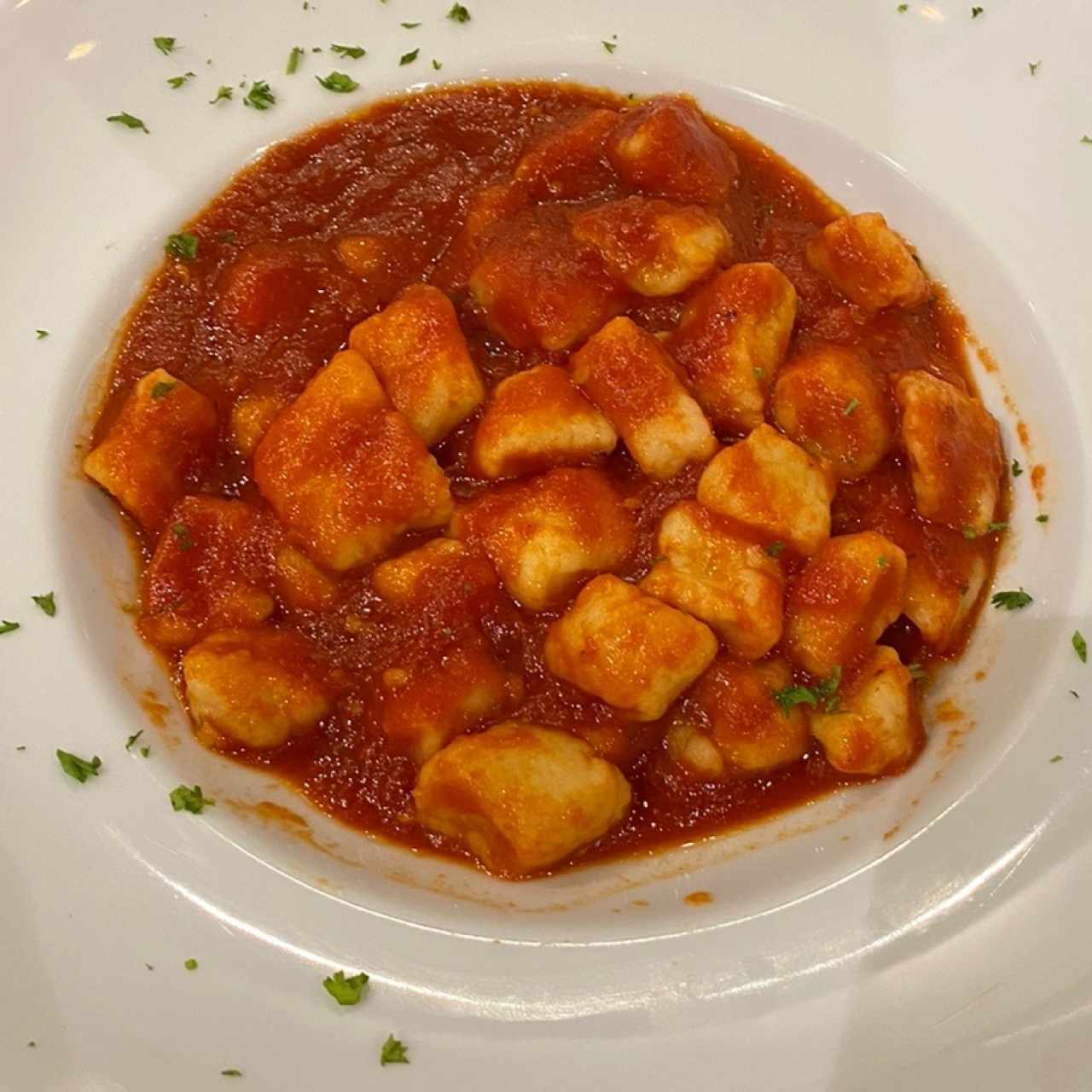 Gnocchi en salsa pomodoro