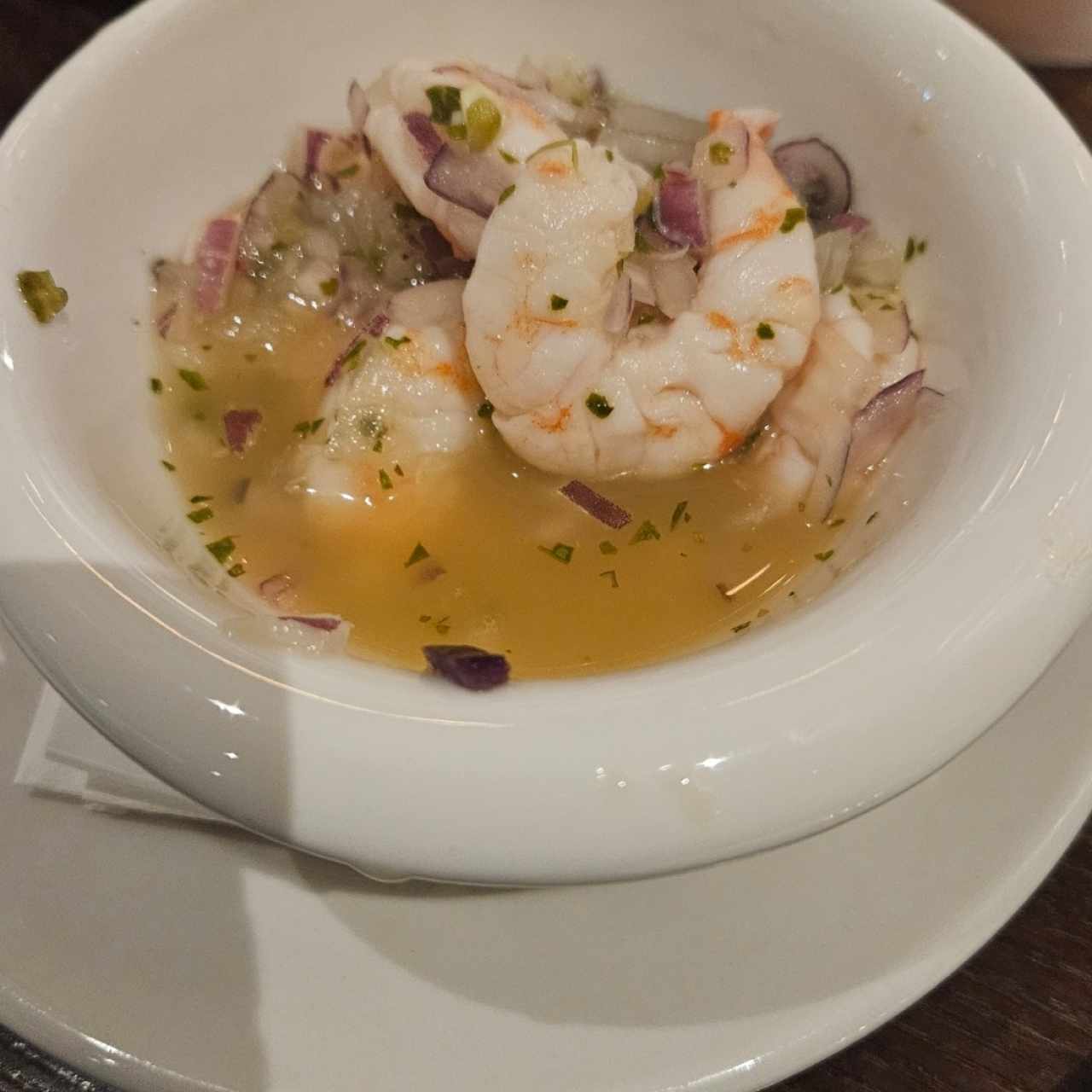 ceviche de camarón 