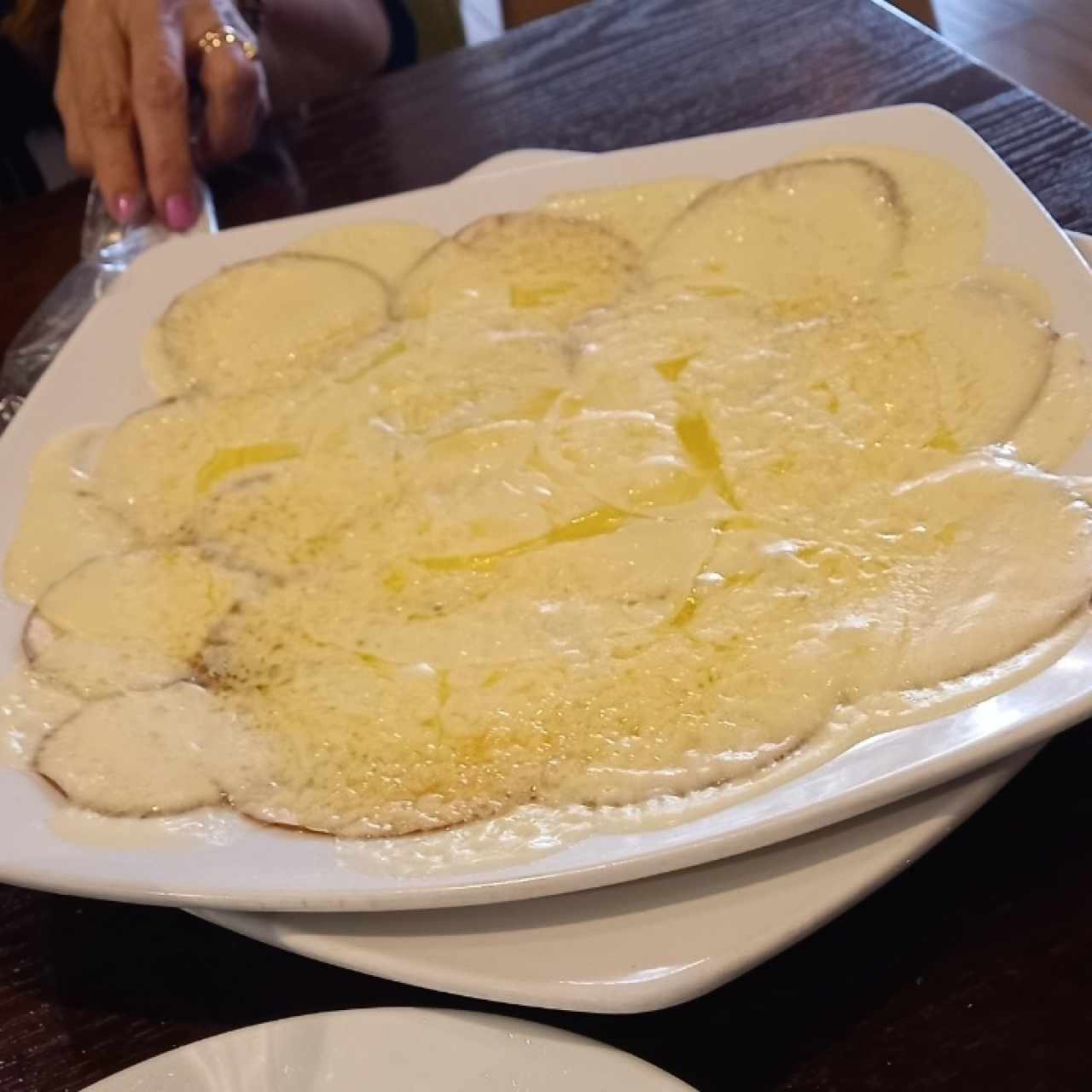 Entradas - Carpaccio de Portobello