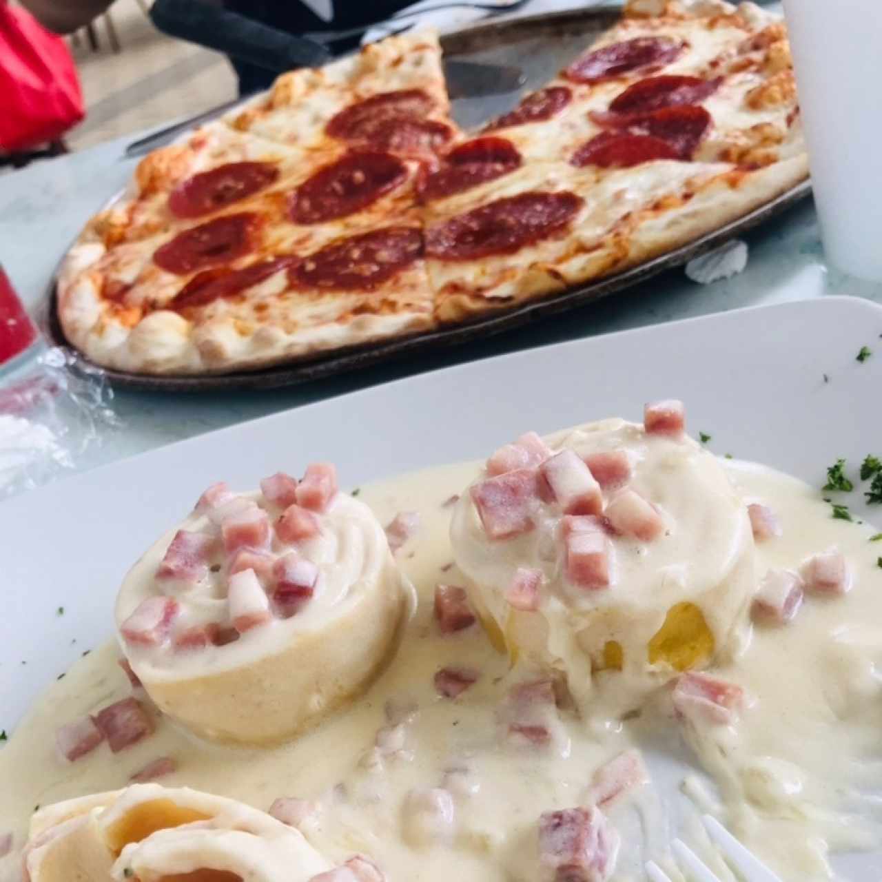 Rollos de Jamón y Pizza