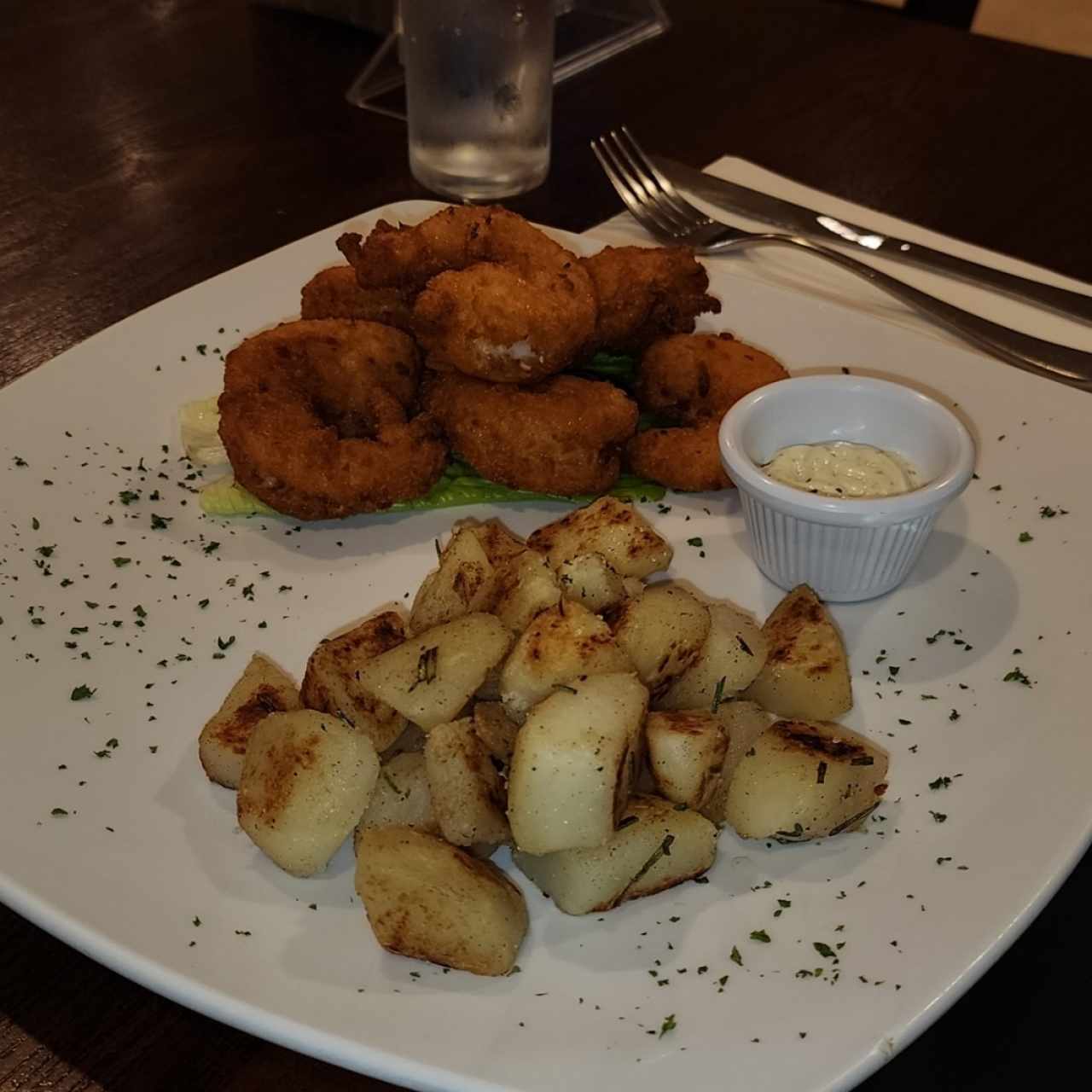 Mariscos - Langostinos Apanados