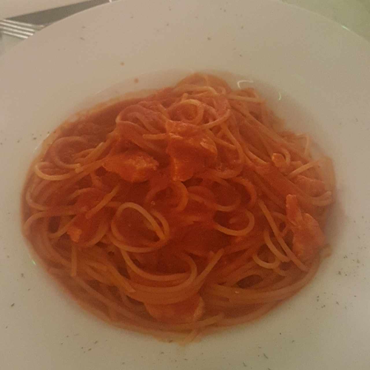 spaguettis al Pomodoro