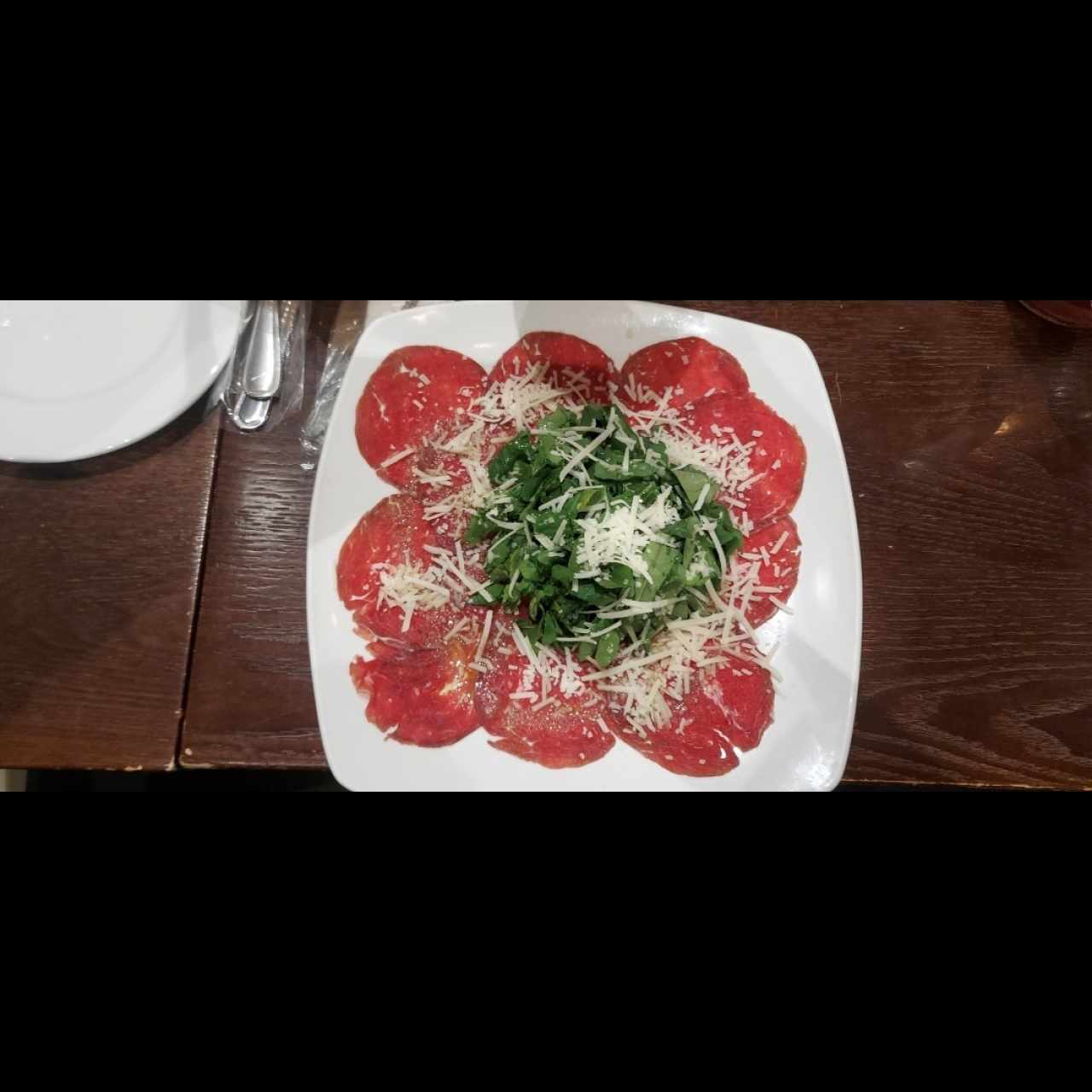 Entradas - Carpaccio de Res