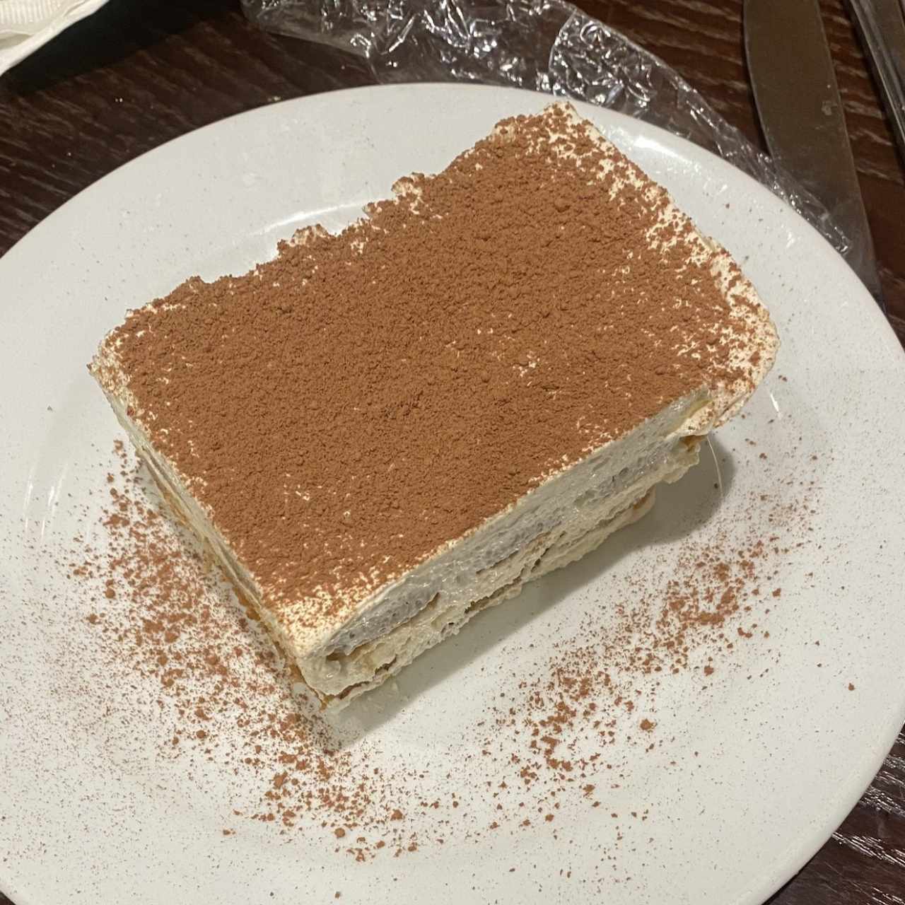 Tiramisú de la casa