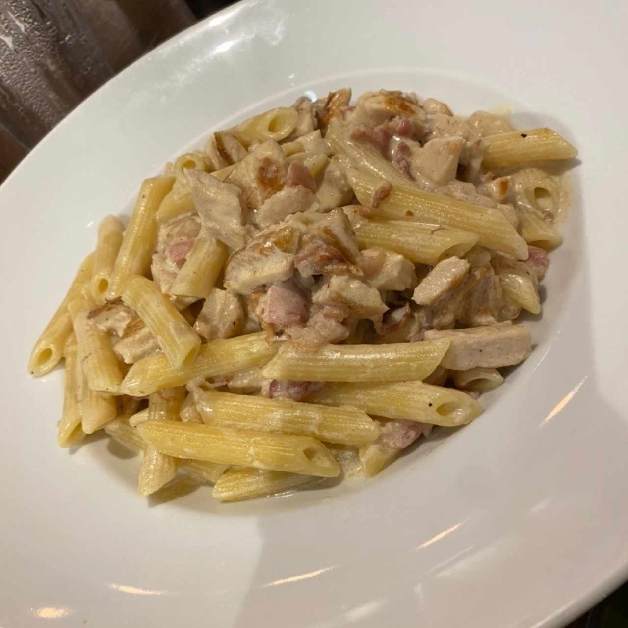 Carbonara con pollo