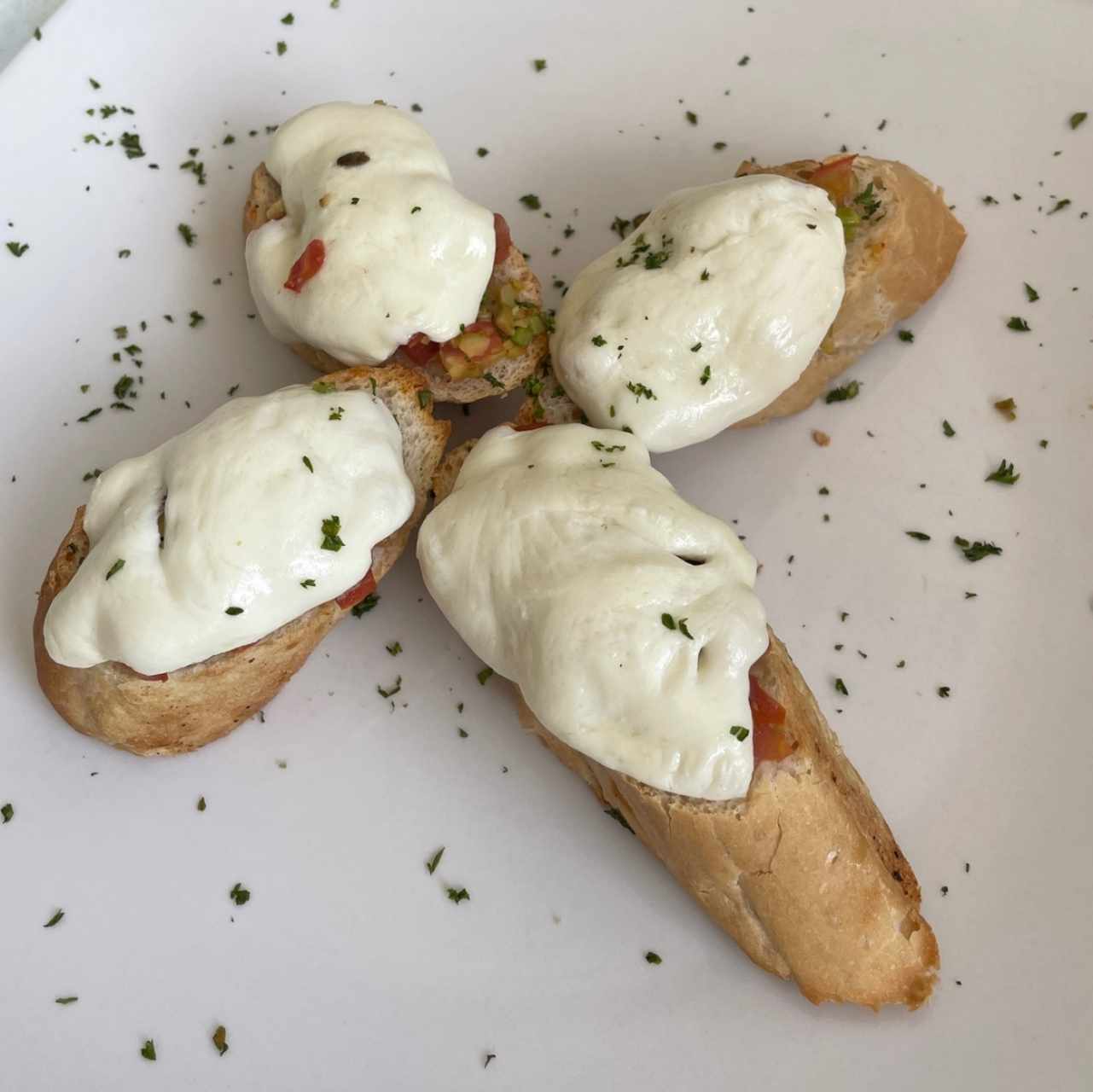 Entradas - Crostini Pizzaiola