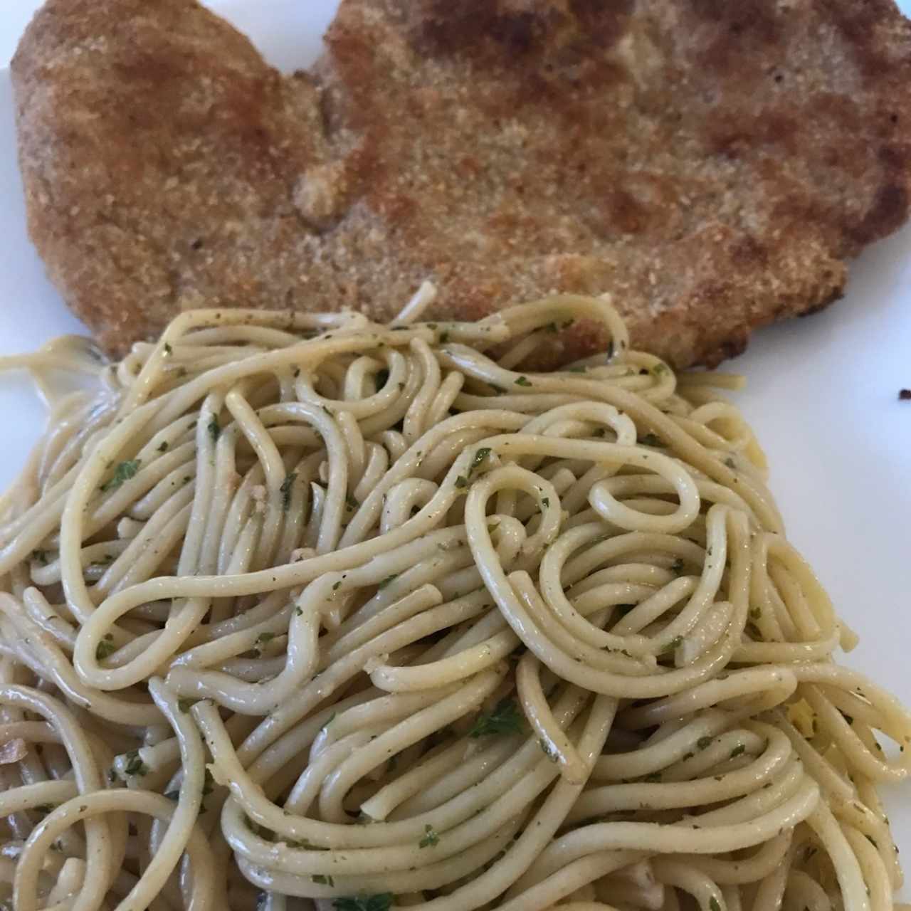 milanesa de pollo