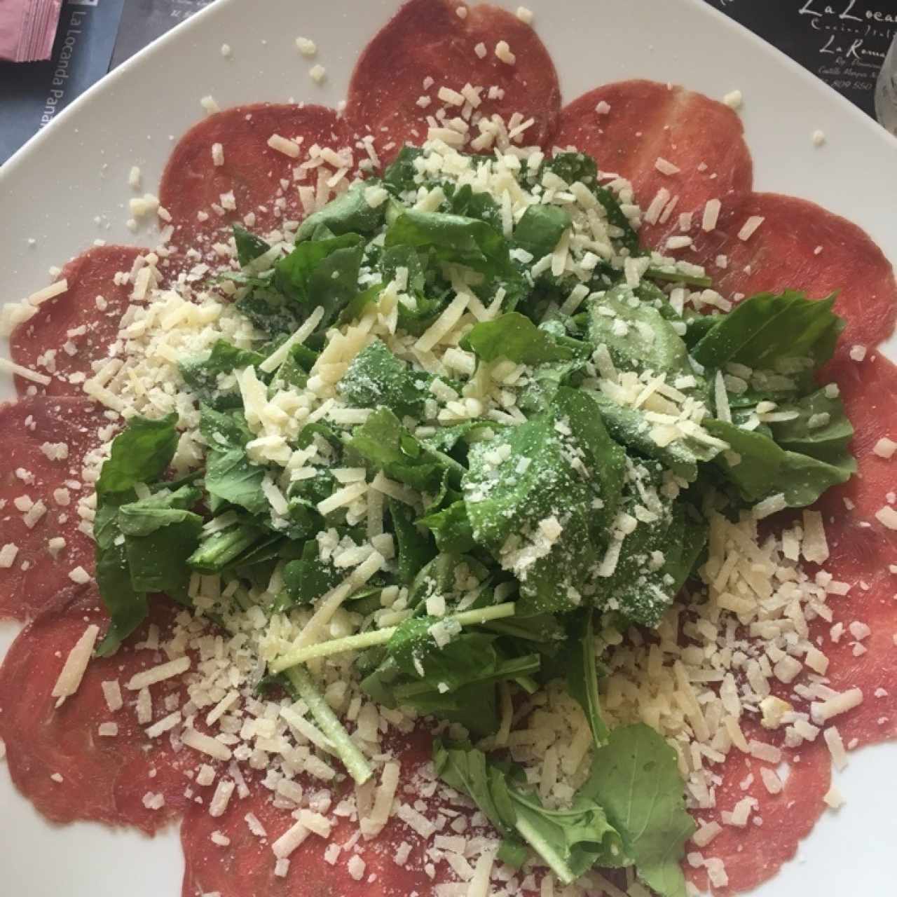 carpaccio de res