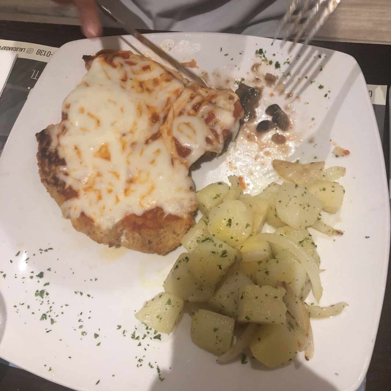 filete de pollo a la parmesana