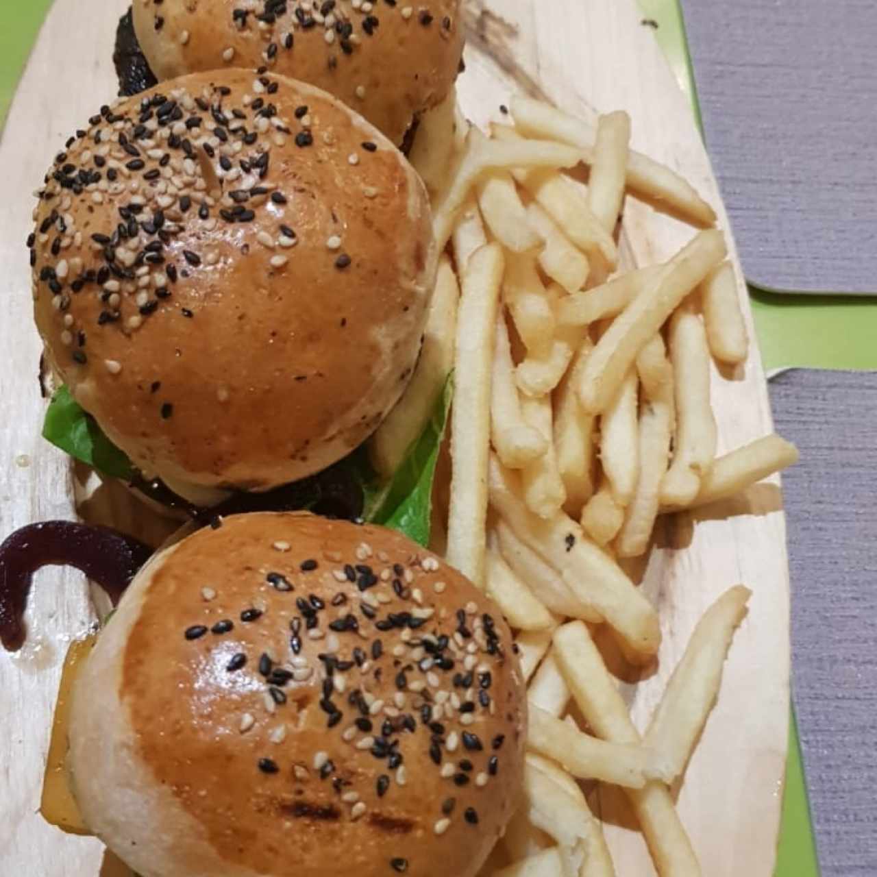 mini hamburguesas