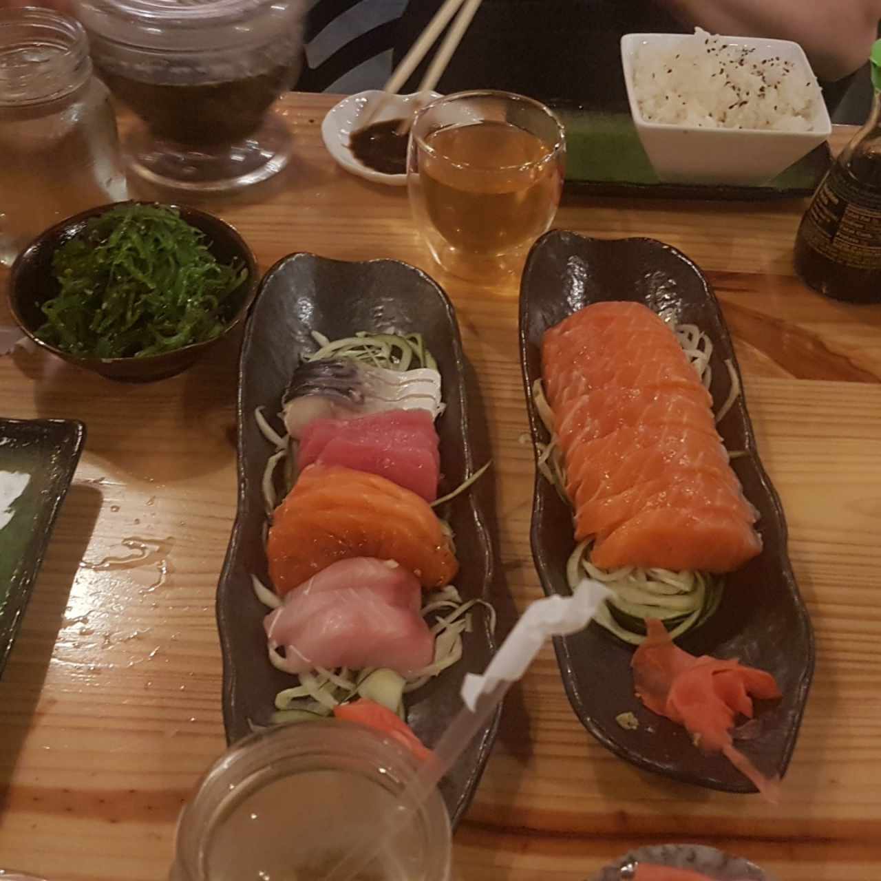 Sashimi mixto y de Salmón