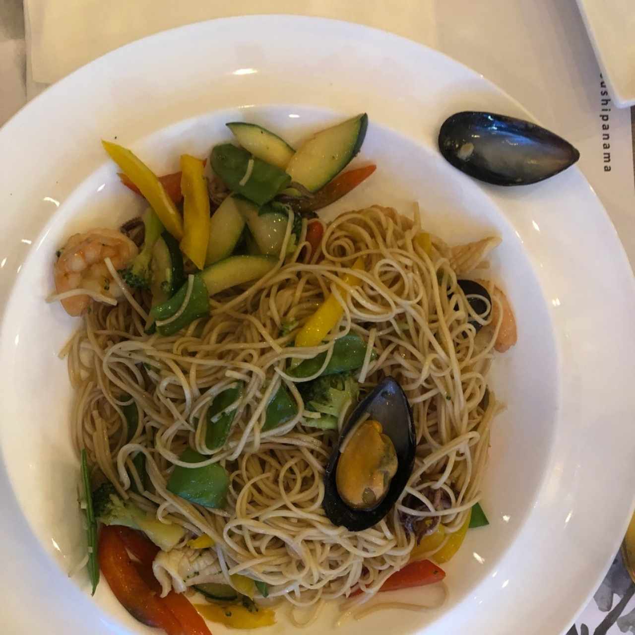 Yakisoba de mariscos