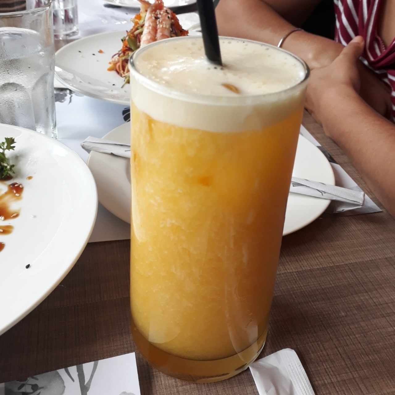 jugo de melocotón 