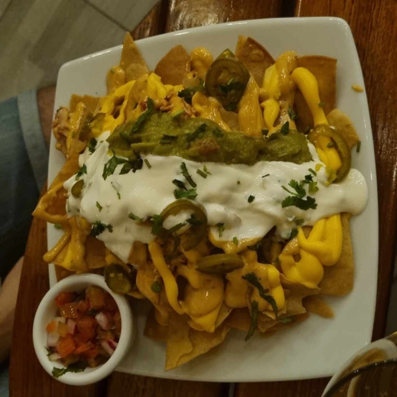 nachos de pollo