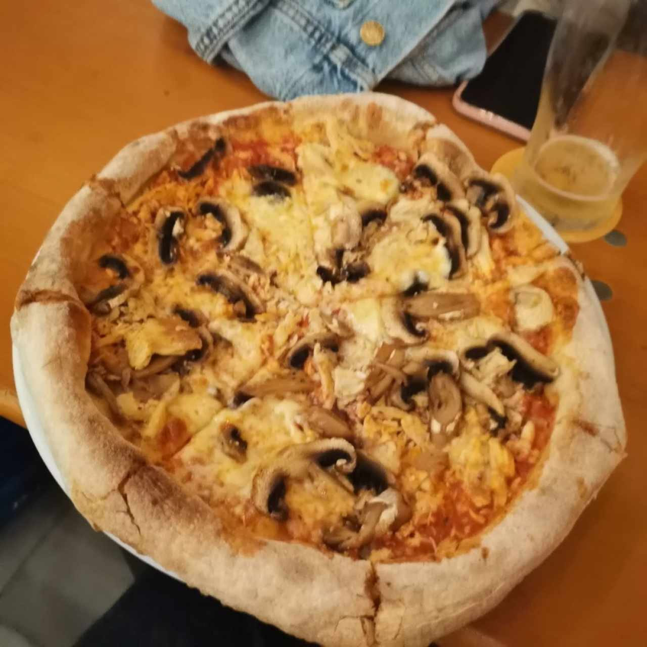 Pizzas - Pollo con Champiñones