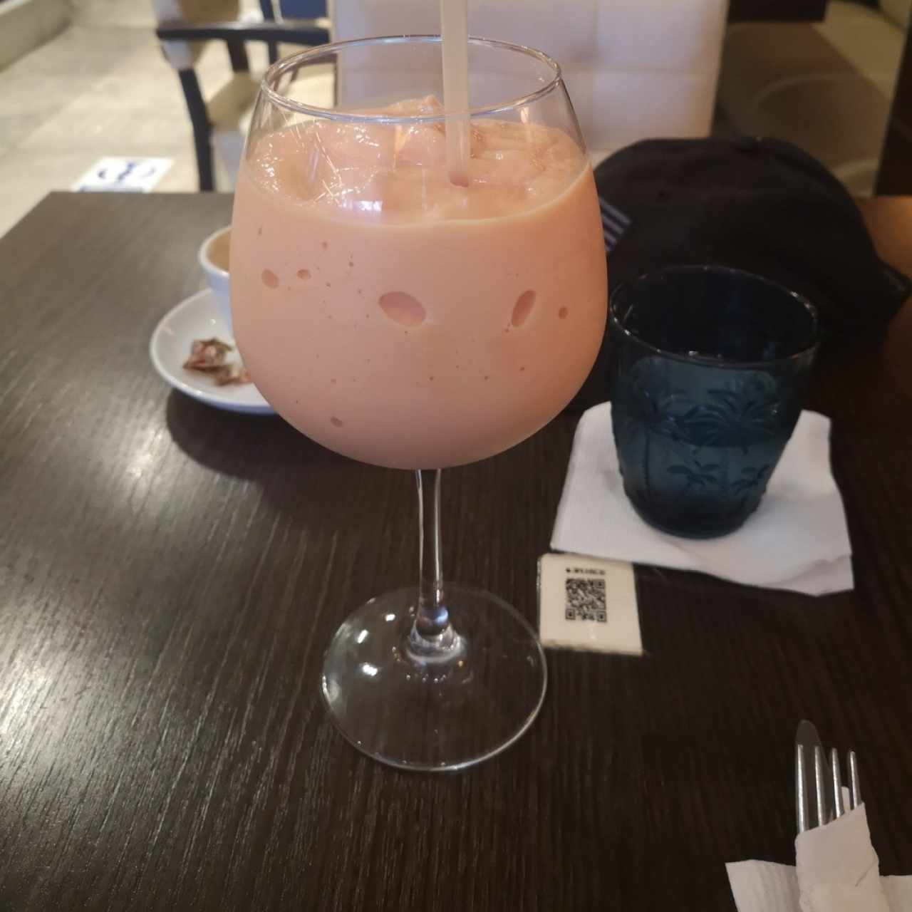 Licuado de papaya... A la verdad tuve que compartir 