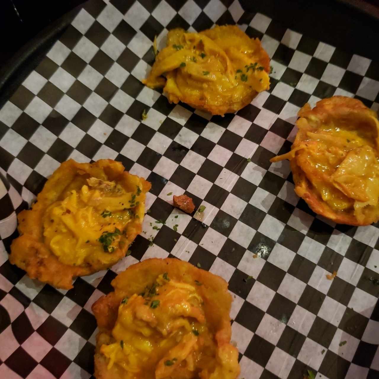 patacones rellenos de pollo