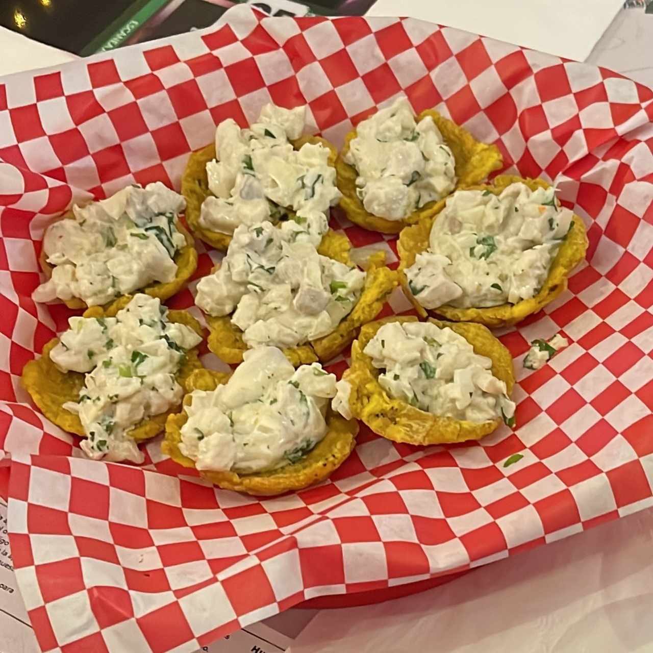 Patacones con Ceviche