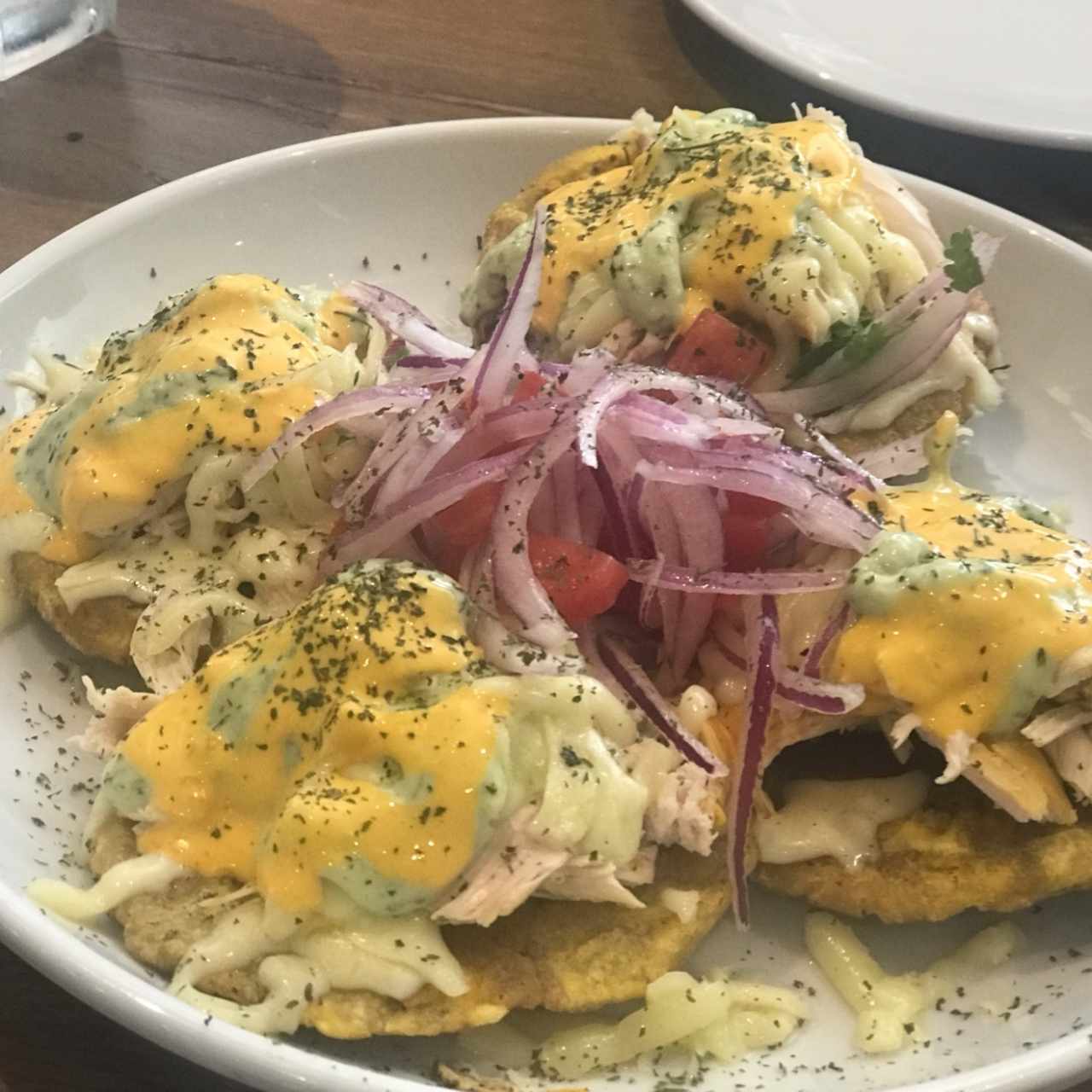 patacones con pollo 