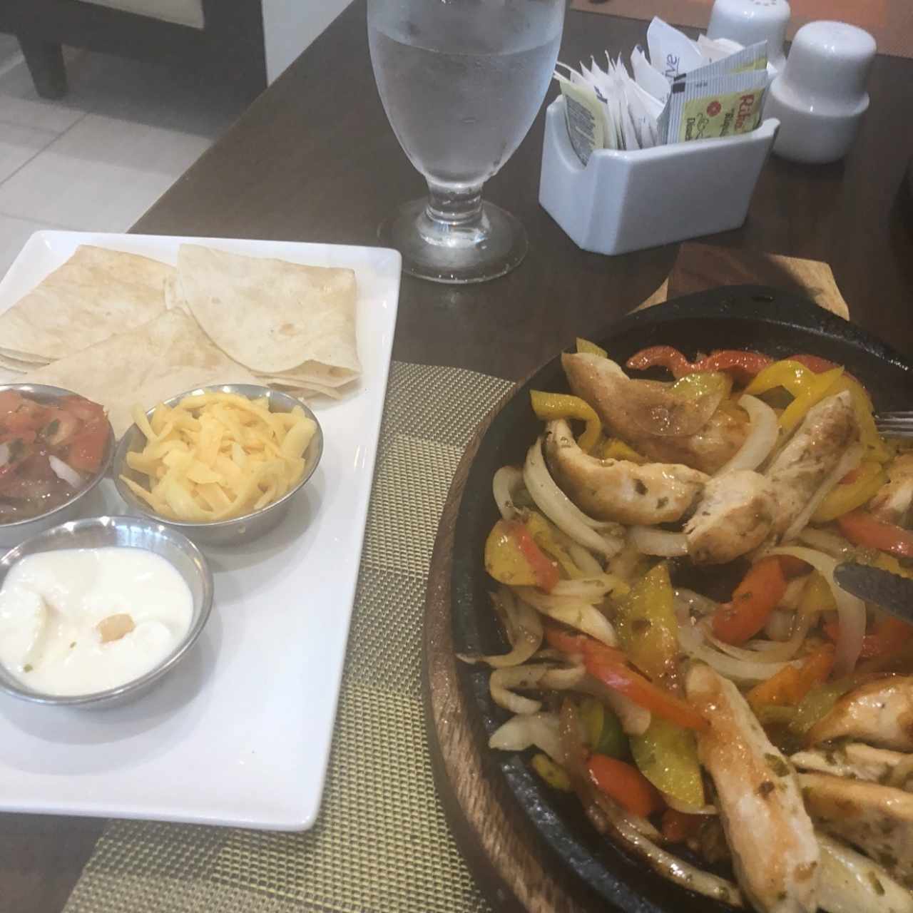 fajitas de pollo