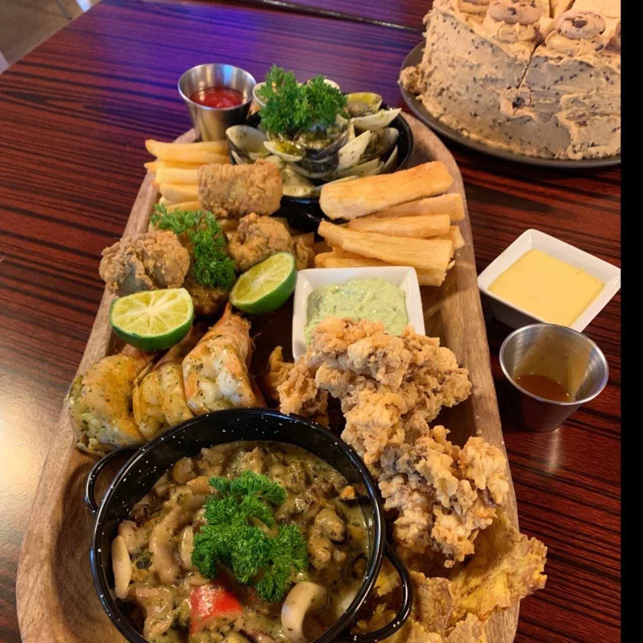 bandeja de mariscos