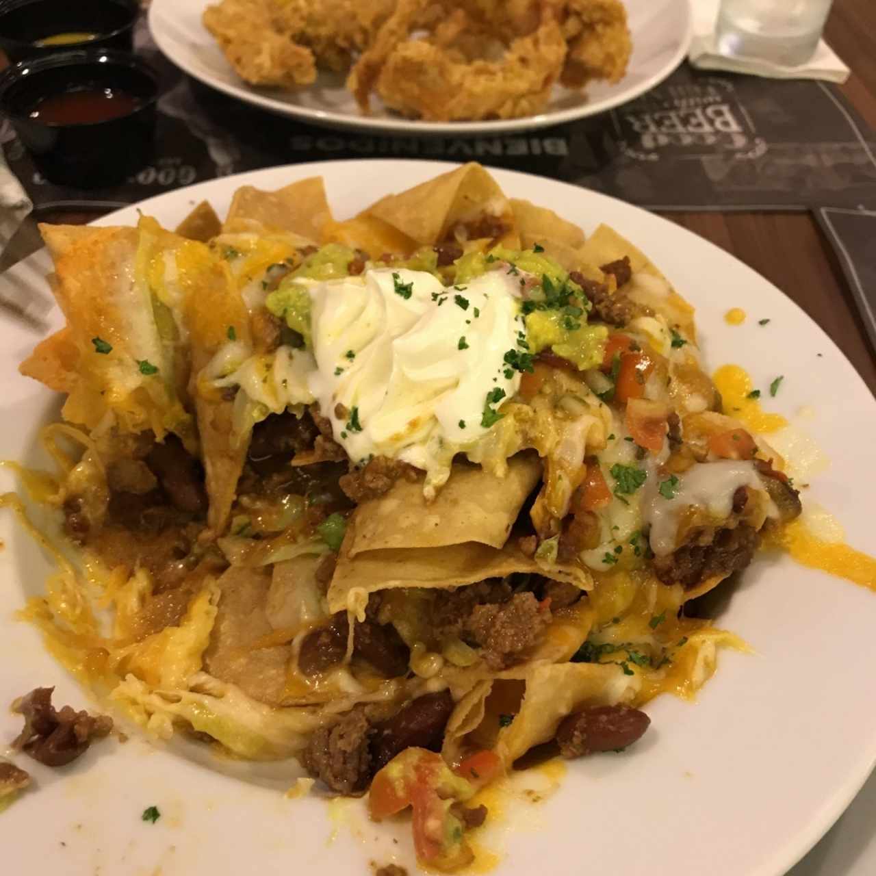 nachos de carne