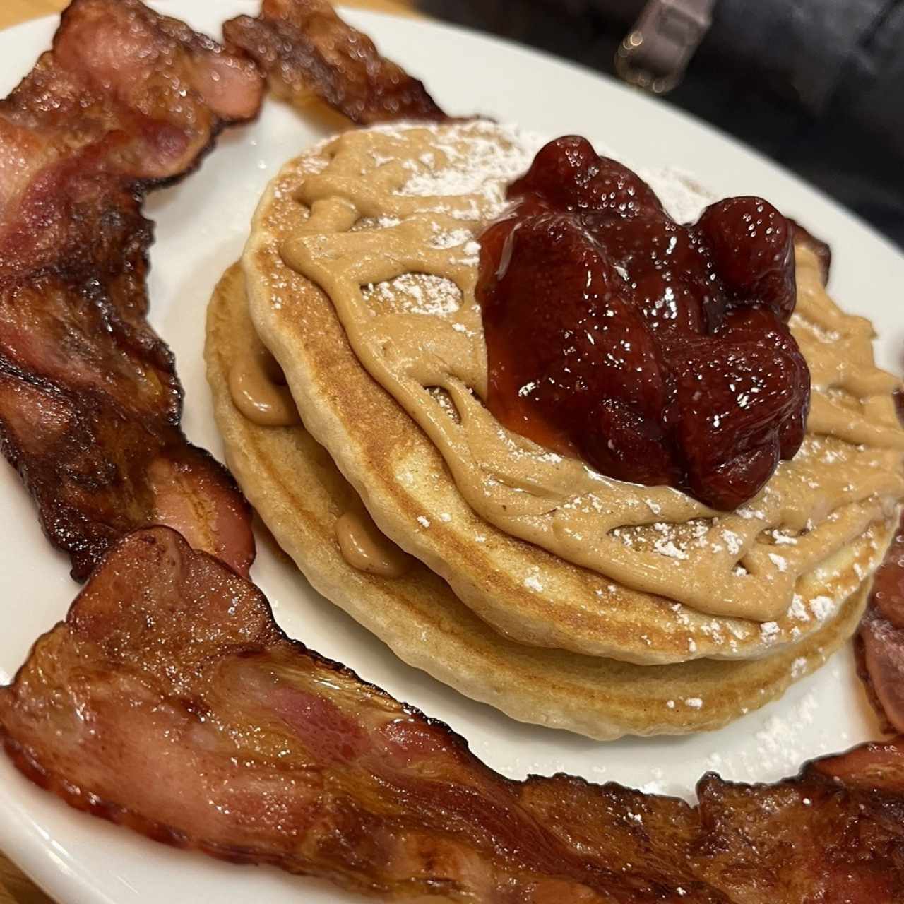 Pancakes con tocino