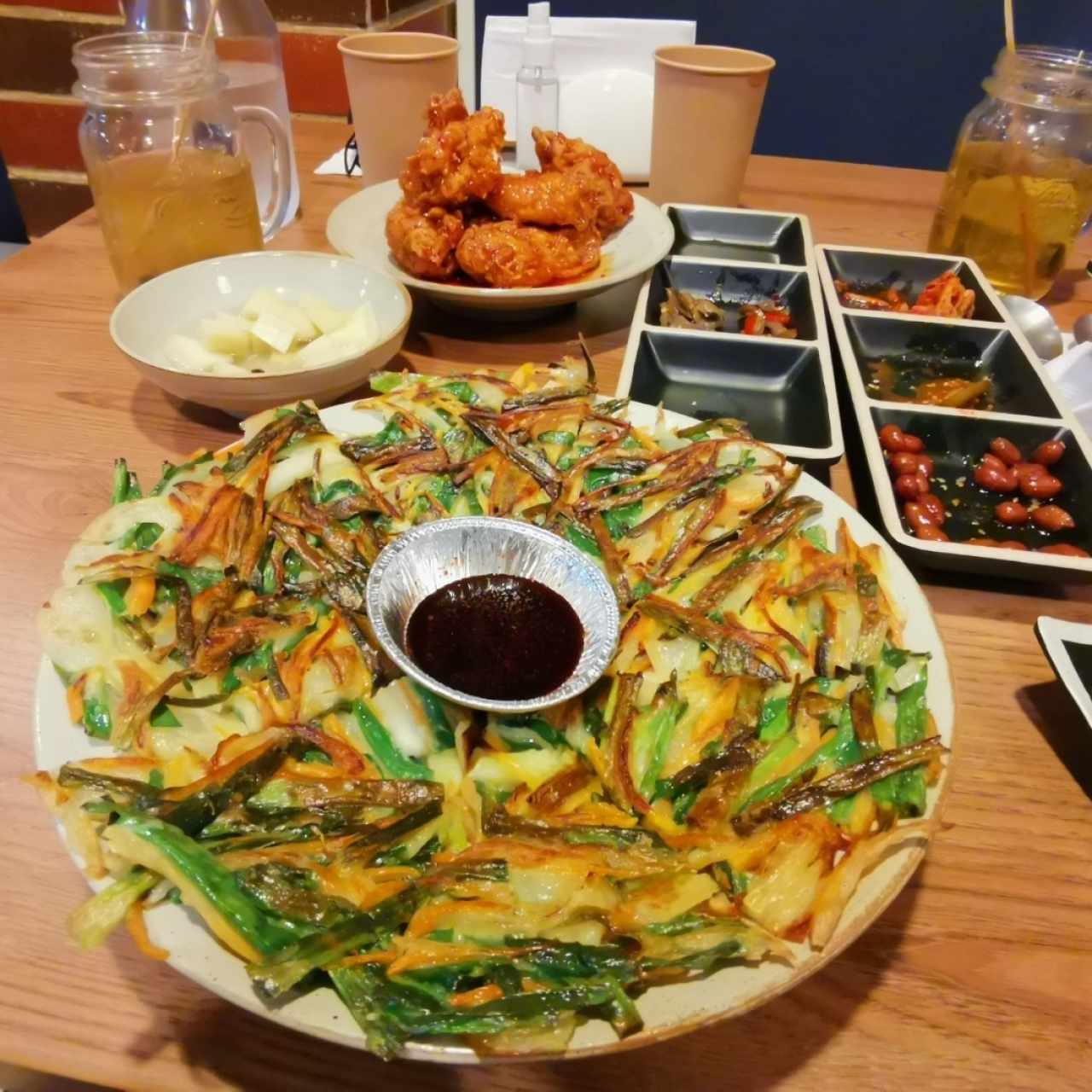 Pajeon de vegetales 