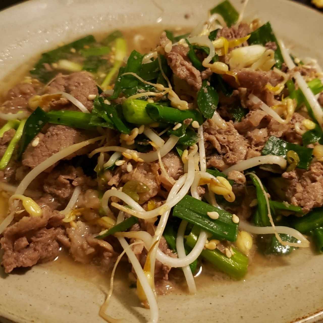 Carne de res a la Bulgogi