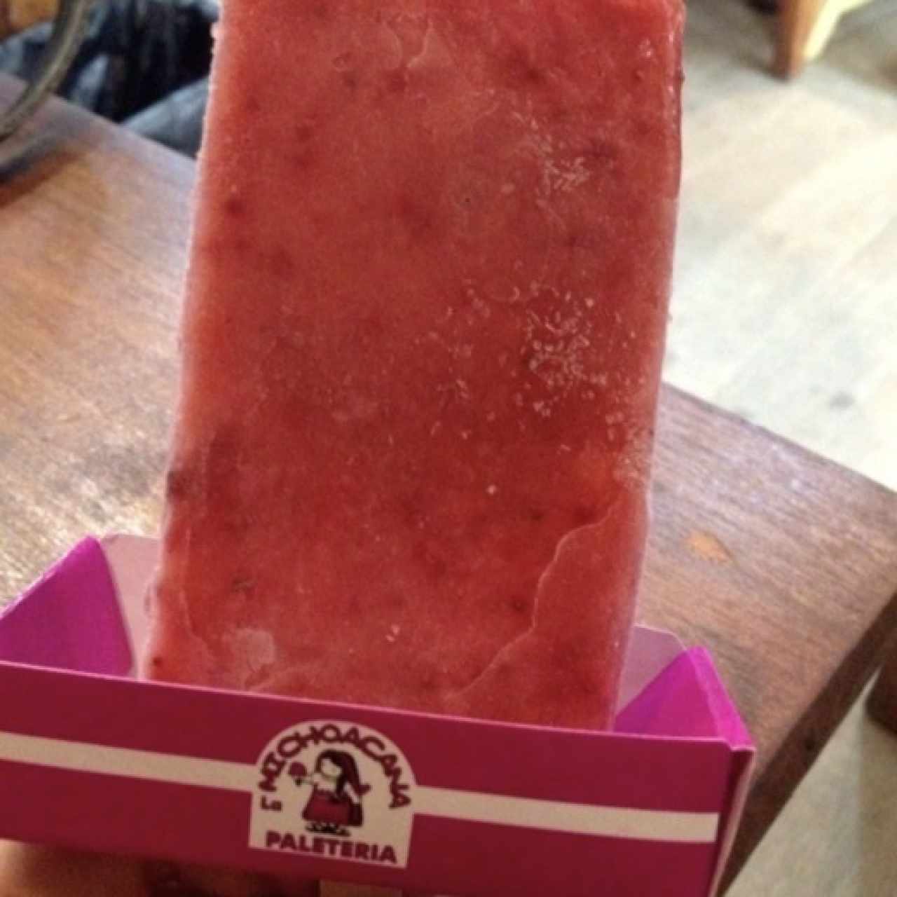 Paleta de fresa