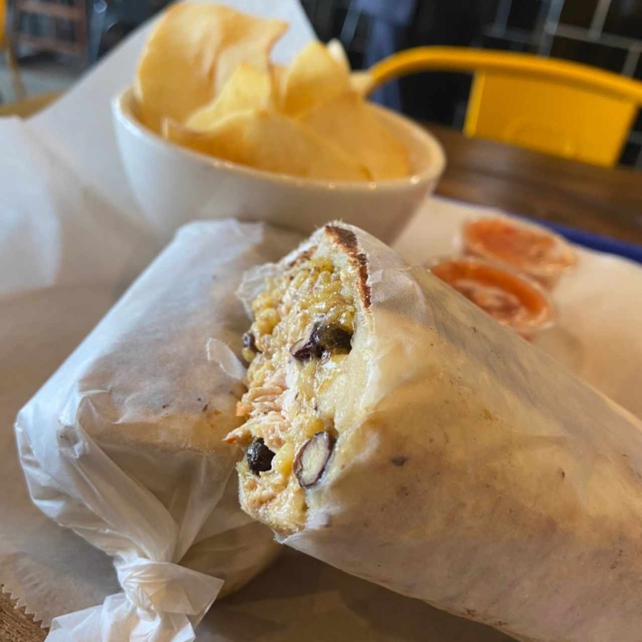 burrito de pollo