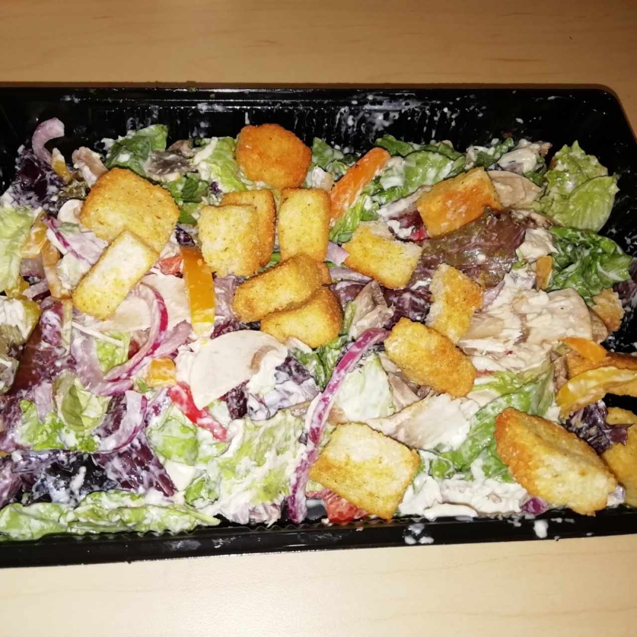 ensalada  cesar con pollo