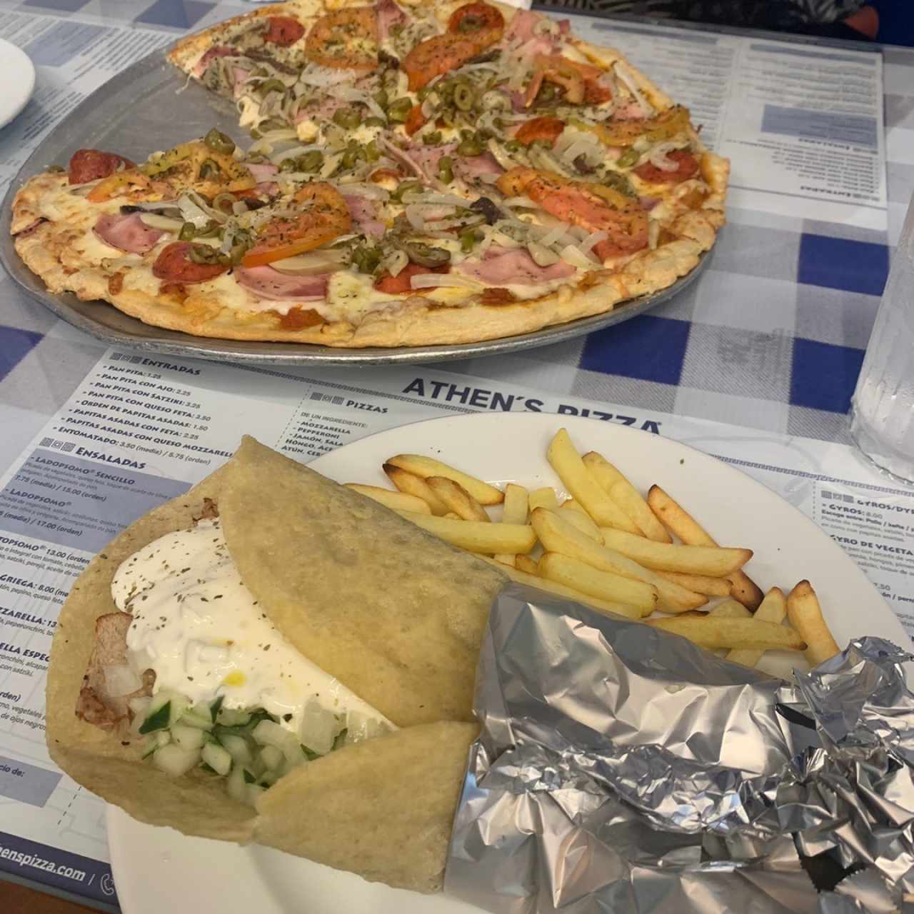 Gyros, pierna