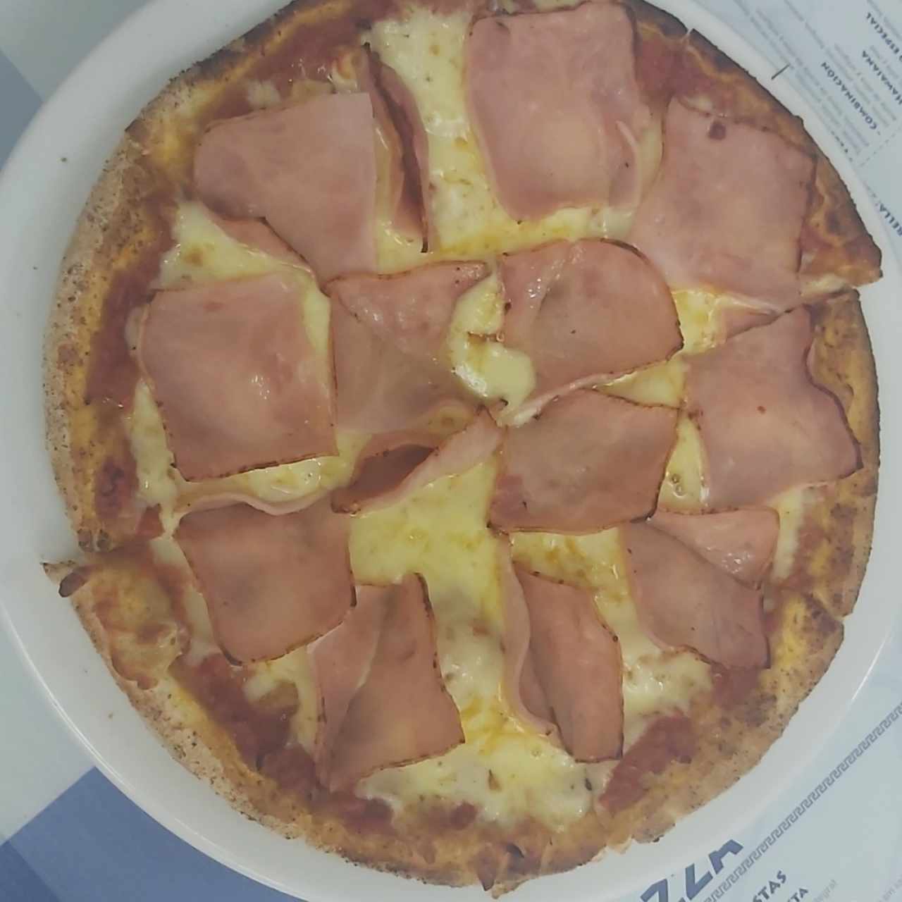 pizza de jamón