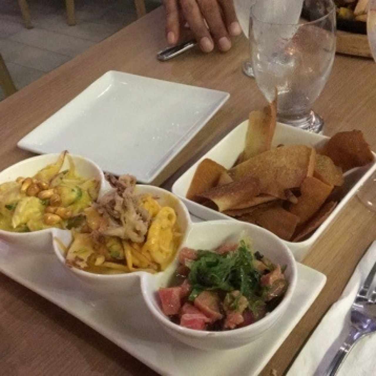 Degustación de tres Ceviches