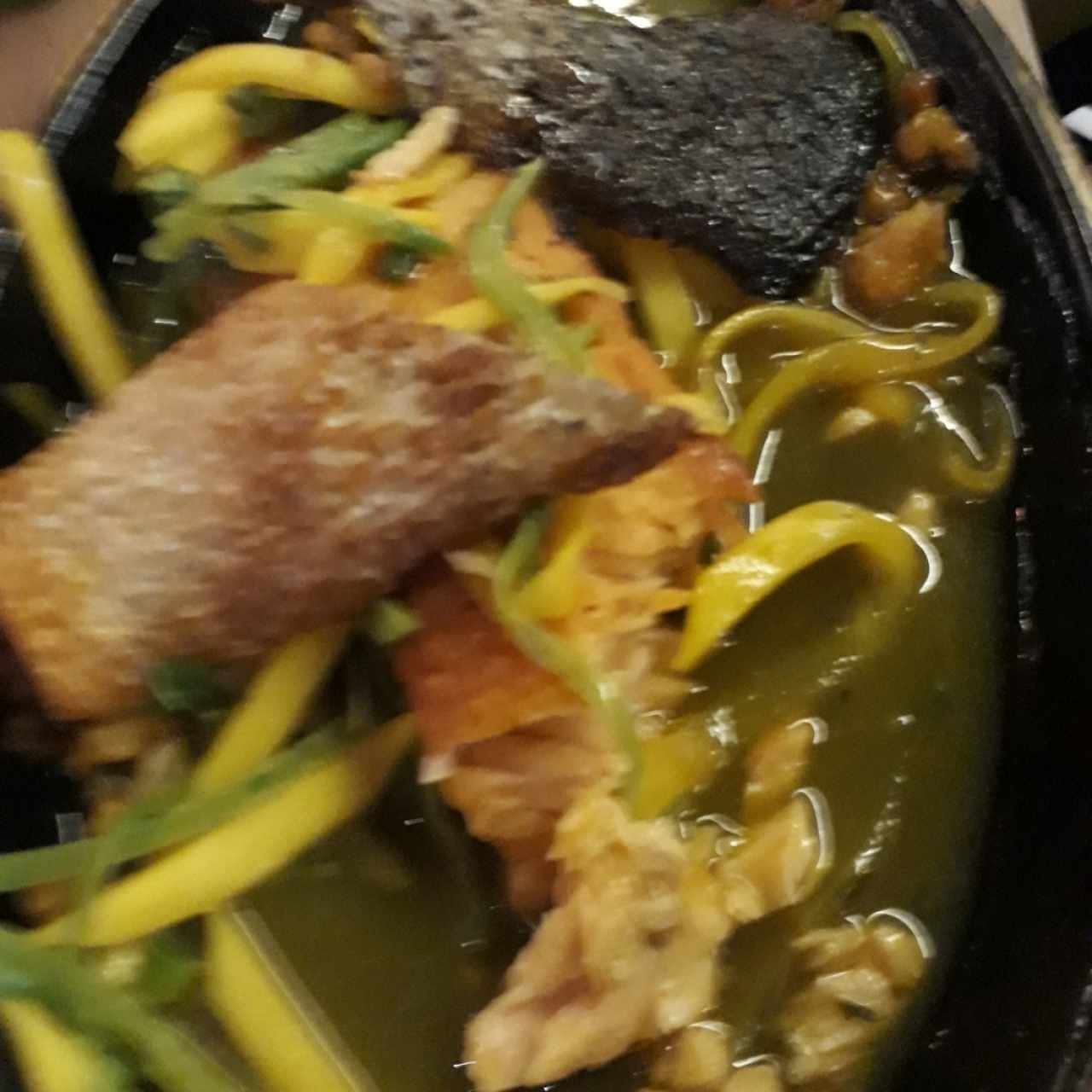 Pescados en salsa de mango