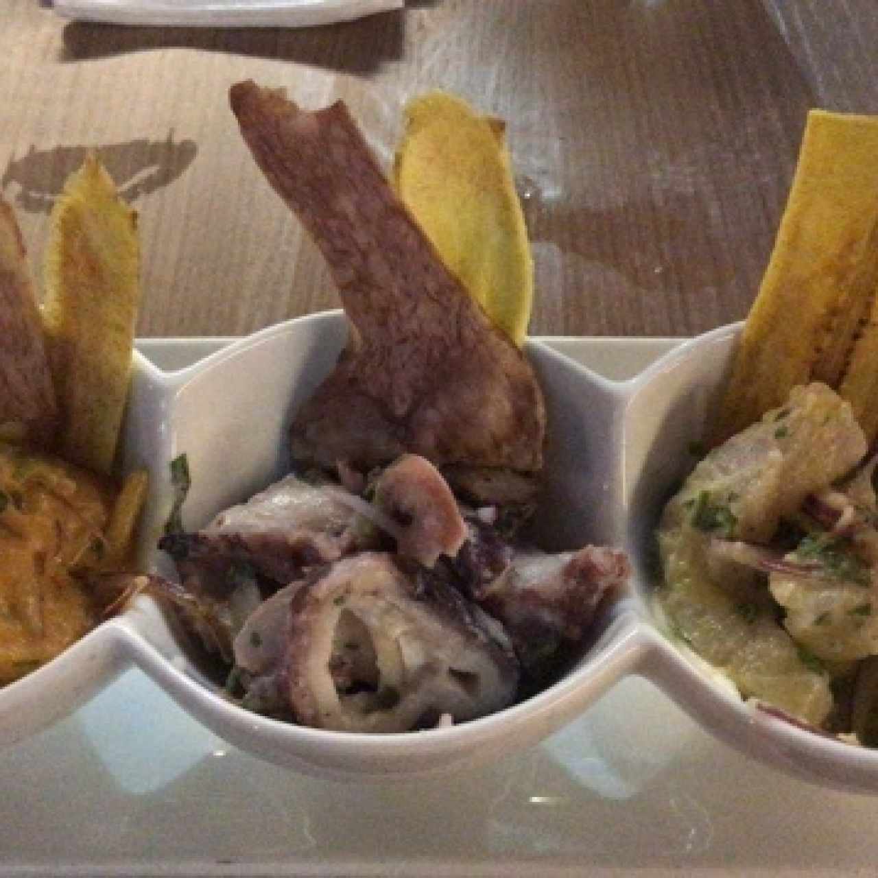 Degustación de tres Ceviches